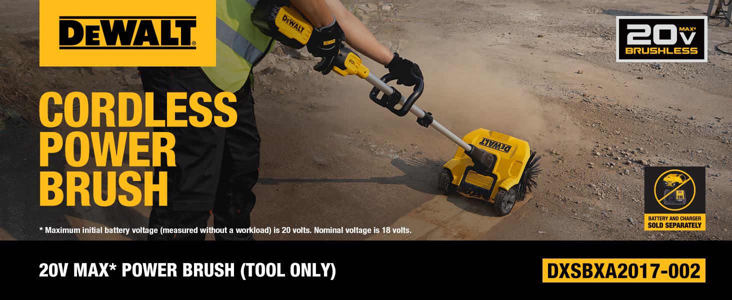 Amazon.com : DEWALT 20V Battery Power Broom Sweeper, DXSBXA2017